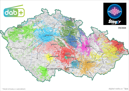 Pokrytí ČR Šlágr Rádio 04/26